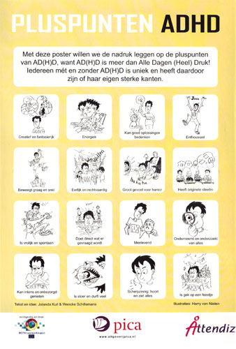 Afbeelding Poster ADHD Pluspunten