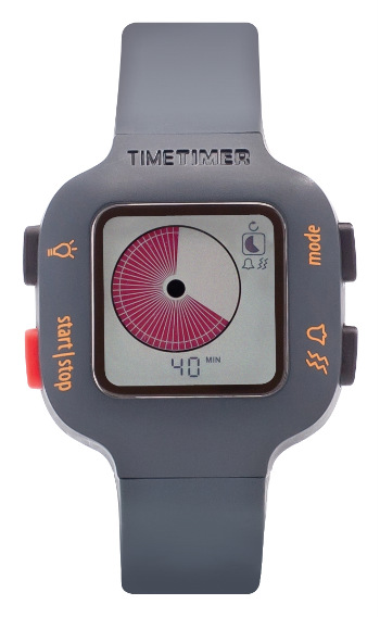 Afbeelding Time Timer Watch Plus Junior (donkergrijs/oranje)