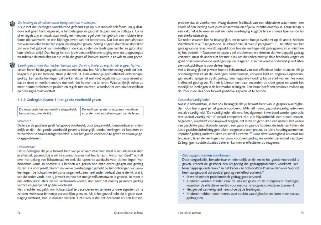 De zes rollen van de leraar - Uitgeverij Pica