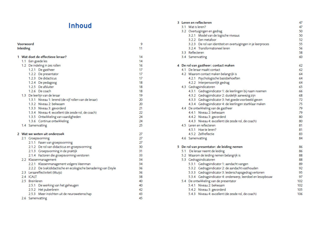 De zes rollen van de leraar - Uitgeverij Pica