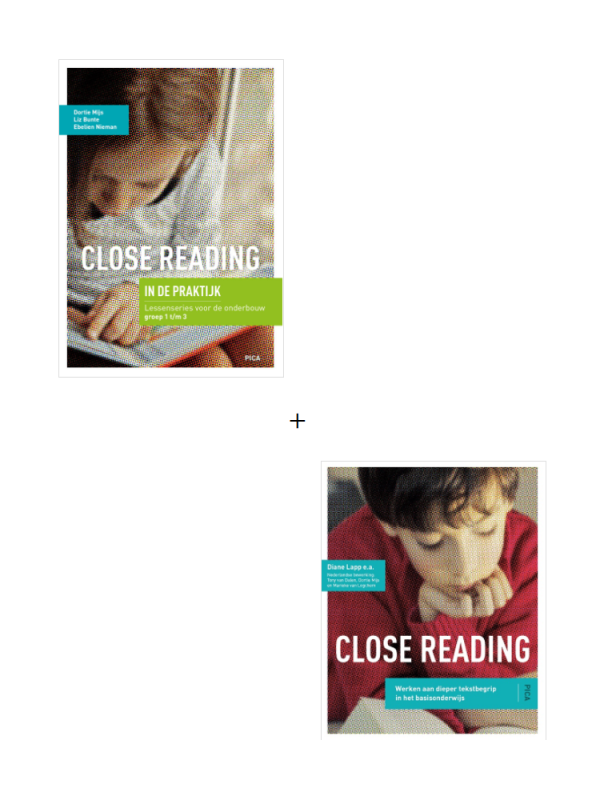 Omslag Close reading met Close reading in de praktijk - onderbouw